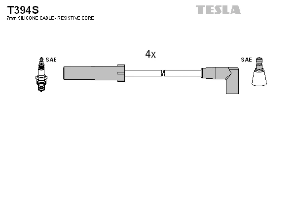 Sada kabelů pro zapalování TESLA T394S – OE 21214-3707080-10