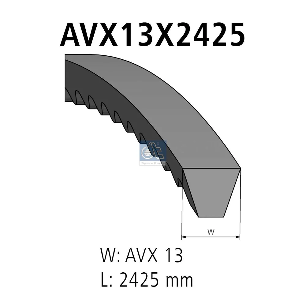 sada klínového řemenu DT Spare Parts 4.81020 – OE A3579970292