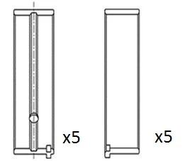 Hlavní ložiska klikového hřídele FAI AutoParts BM1000-STD