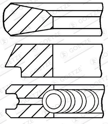 Sada pístních kroužků GOETZE ENGINE 08-429200-00 Sada pístních kroužků GOETZE ENGINE 08-429200-00