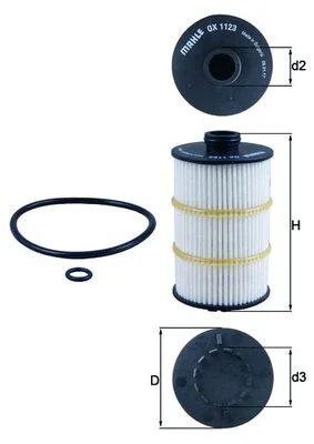 Olejový filtr KNECHT OX1123D
