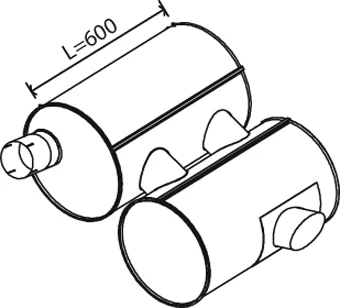 Zadní tlumič výfuku DINEX 28407 – OE 41020590
